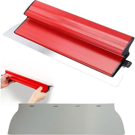 Spatule de surface 40cm, Spatule de lissage professionnelle avec poignée ergonomique en Z, Acier Inoxydable Couteau a Enduire avec Lame, Outils muraux Pour enduit mural le Plâtrage de Mur (1/5)