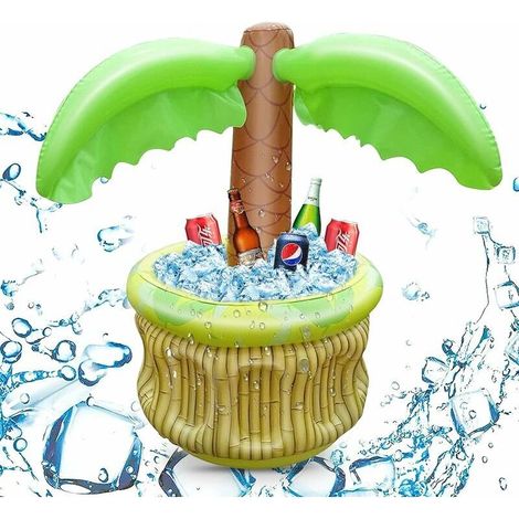 Refroidisseur de Boisson Gonflable Palmier, Palmier Gonflable Cooler Glacière Gonflable pour Fêtes D&39été pour la fête sur Le thème de la Plage de la Piscine hawaïenne (1/5)