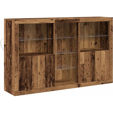 Maison Exclusive - Madia LED Legno vecchio 162 x 37 x 100 cm Legno multistrato