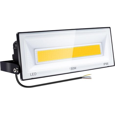 150W Projecteur LED Extérieur,Spot LED Extérieur 3000K Blanc Chaud 14750LM,IP66 étanche Eclairage de Sécurité pour Cour,Jardin,Garage(Sans prise) (1/5)