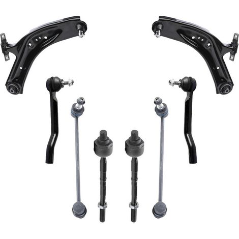 KIT BRACCIO OSCILLANTE 8 PEZZI COMPATIBILE CON RENAULT KOLEOS II (HC) 1.6 dCi 130 / Kit Sospensione Completo OE/OEM / Bracci Oscillanti + Testine Sterzo / Sostituzione Diretta OEM