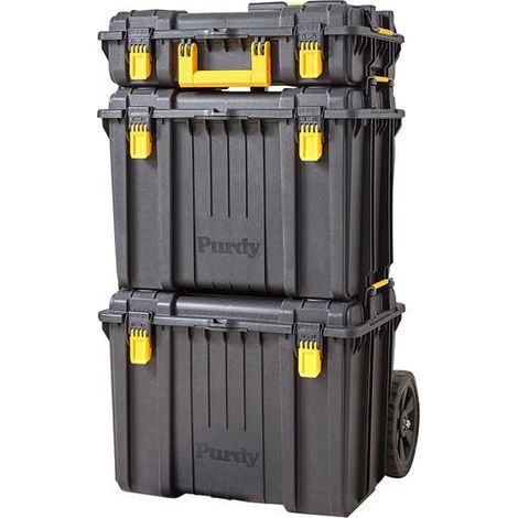 Purdy 14S250100 Painters Decorators Storage Box On Wheels Paint Rollers Brushes (1/6)