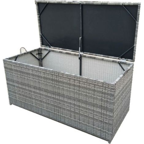 London Kissenbox grau.