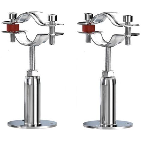 2Pcs Acier Inoxydable Colliers De Serrage à Support De Tuyau RéGlable, Support De Tuyau à Montage Mural,Pour Un DiamèTre De 15-19MM, Pour La Fixation De Tuyaux, De Tubes, De Tiges Etc. (1/4)