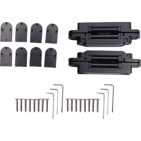 Set of 2 concealed 6-inch door hinges. 180-degree concealed hinges. 3-way adjustable pivot hinge. (1/5)