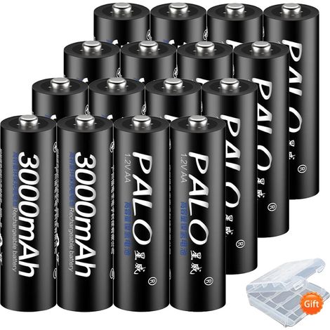 Caricabatterie, compatibile con batterie AA/AAA, 16 batterie AA (1/2)