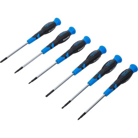 Jeu de Tournevis de Précision 6 pcs - Acier, Manche Antidérapant - Précision et Confort d Utilisation - D-Work