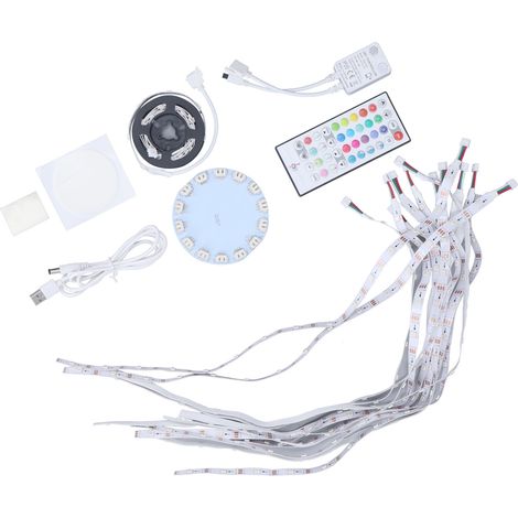 Bande lumineuse LED effet feu d'artifice Dream Color 240 LED avec application, Bluetooth, contrôle vocal et musique, télécommande et fonctions de minuterie. Prise 100-240 V (UK). (1/5)