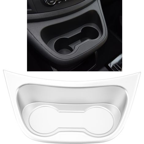 Garniture de porte-gobelet avant électroplaquée mate pour Mercedes-Benz Vito W447 2014 - 2023 (1/5)