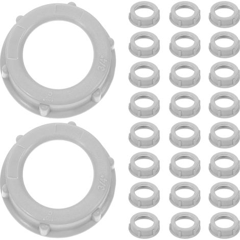 Amosfun Lot de 100 douilles filetées 3/4 pouce en plastique (1/5)