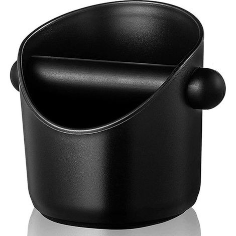 Kaffeesatzbehälter aus Gummi – Rutschfester Behälter für Kaffeesatz – Espresso-Kaffeesatzbehälter – Kaffeesatz-Auswurfbehälter – Kaffeeeimer – Schwarz