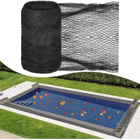 (noir, 6x12m) Bâche de protection en polyéthylène haute densité pour un nettoyage étincelant dans les piscines creusées (1/5)