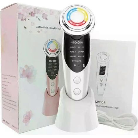 HONORNIC - Appareil de massage facial par mésothérapie et radiofréquence pour le visage. Appareil de raffermissement et de lifting cutané par radiofréquence et EMS avec LED.