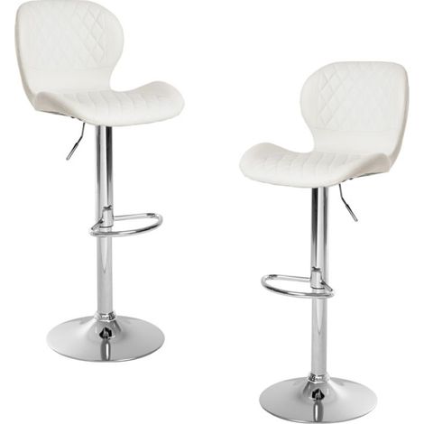 Packs Taburetes Cocina - Pack 2 Taburetes Nahol - Blanco (1/5)