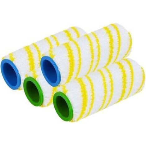 Ensemble de 4 rouleaux en microfibre pour brosses d'aspirateurs Kärcher FC3, FC3D, FC5 et FC7 rouleaux de rechange lavables, grande capacité de rétention de poussière (1/5)