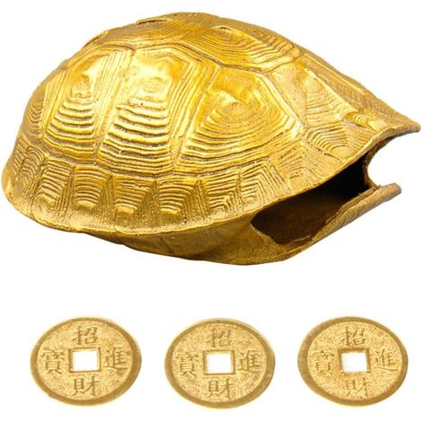 de tortue en cuivre finement travaillée porte bonheur