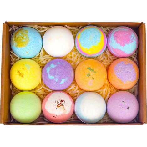 1 coffret bombes de bain, 10 parfums variés, hydratant et relaxant, avec beurre de karité, idéal cadeau (1/5)