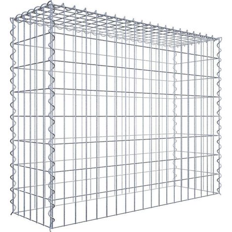 Gabiondeco - Gabion - Element de prolongation en hauteur 100 cm x 80 cm x 30 cm (L x H x P). maille 5 x 10 cm. Spirale. Attention : il manque une grille - Made in Ger... (1/5)