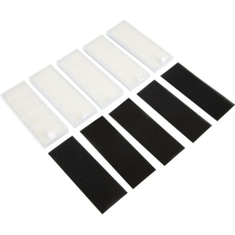 HEPA-Filter für Ecovacs ilife A4s, A6, A4, A40, A8 Saugroboter DN621 X620 – 5 Stück, Schwamm, 135 x 50 x 9 mm (1/5)