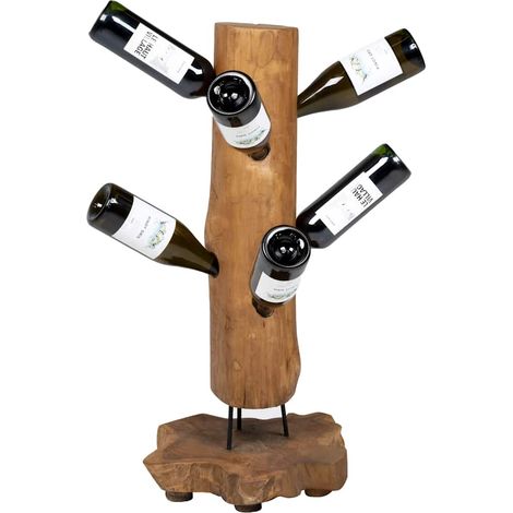 Maison Exclusive - Cantinetta per 8 Bottiglie 40x30x80 cm in Legno di Teak (1/5)