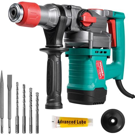 Perceuse Percussion, Marteau Perforateur avec Embrayage de Sécurité, Perforateur Burineur SDS-Plus, 900W Burineur Electrique Perceuse Beton (1/5)