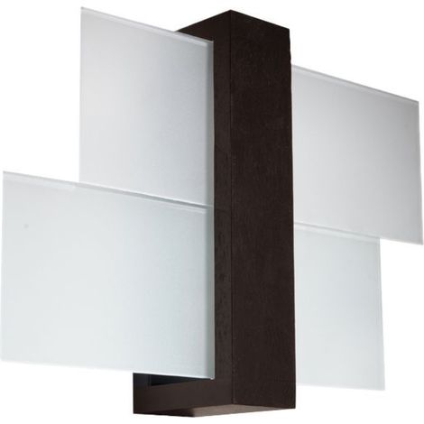 Lámpara de pared Astro 1 E27 madera wengué Lumilo 00.147.75 (1/5)