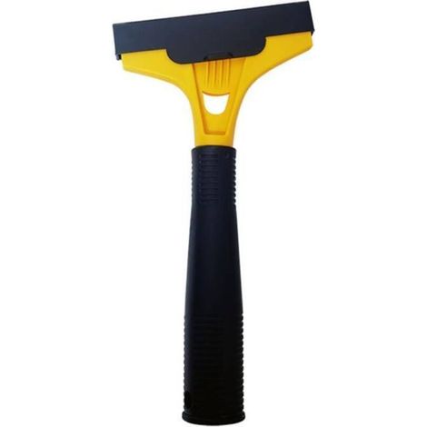 Grattoir à vitres, outil de nettoyage sans résidus, durable, léger, jaune (1/4)
