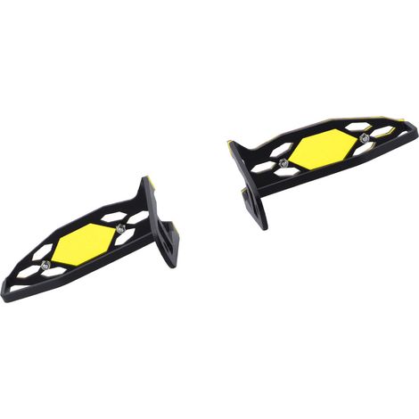 Set mit 2 gelben hinteren Blinkerschutzkappen für R1200GS und R1250GS Adventure Motorräder. (1/5)