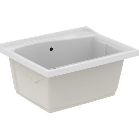 Lago lavatoio da lavanderia da incasso 75x61 cm bianco (solo lavatoio) T473201