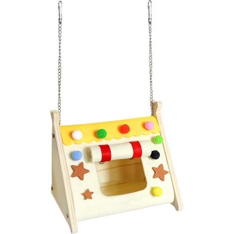 Habitat triangulaire pour hamsters, tente pour petits animaux (hérissons, rats, souris) (1/4)