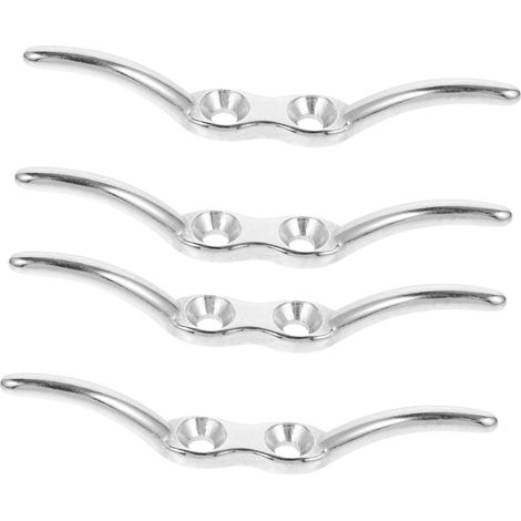 Lot de 4 supports cordon store en acier inoxydable, faciles à installer et réutilisables, crochet (1/5)