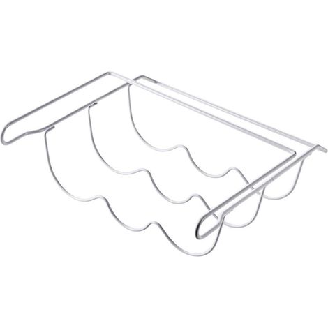 Porte-Bouteilles Étagère de Rangement Gain de Place Blanc pour Réfrigérateur pour Bouteilles de Vin et d'eau Armoires (1/5)