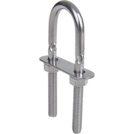 Boulon en U 8x100 mm. V4A RVS AISI 316 (1/3)