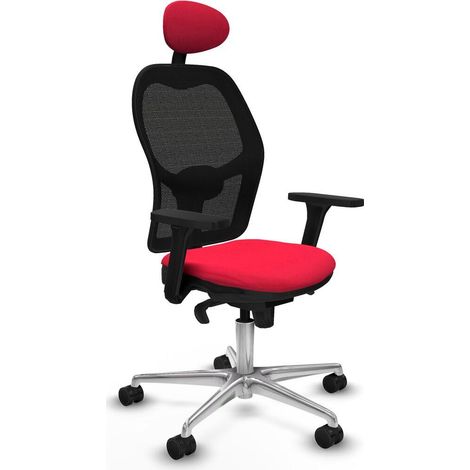 piqueras-y-crespo Sedia da ufficio ergonomica rossa (1/3)