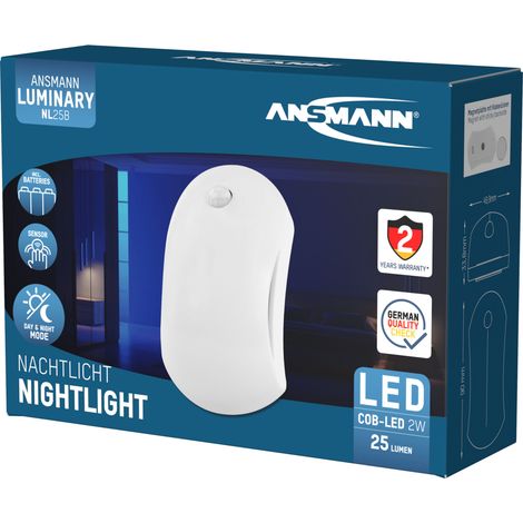 ANSMANN Luce notturna in plastica, colore bianco (1/5)
