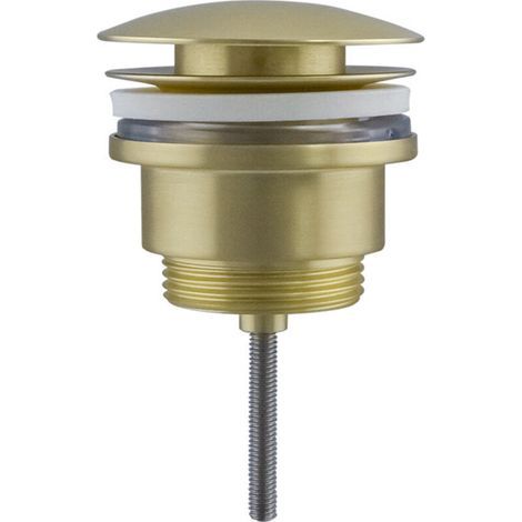 REA GOLD universal click-clack drain plug for washbasins - matte brushed bronze
