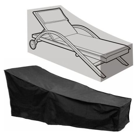 housse chaise longue jardin - Étanche housse pour transat de jardin avec matériau 210D durable, bache salon de jardin Housse de bain de soleil – (taille 208 cm L x 76 cm W x 78 cm H) (1/4)