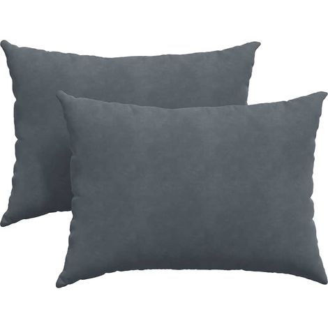 Maison Exclusive - Cuscini da Divano 2 pcs Grigio scuro 70 x 50 cm