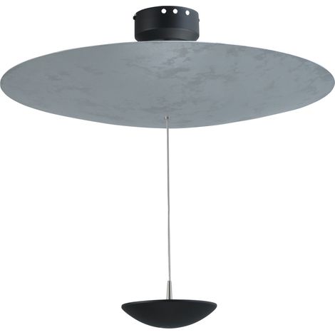 Plafonnier Zyan noir avec argent Ø 60cm - 5200-38-60-DW (1/2)