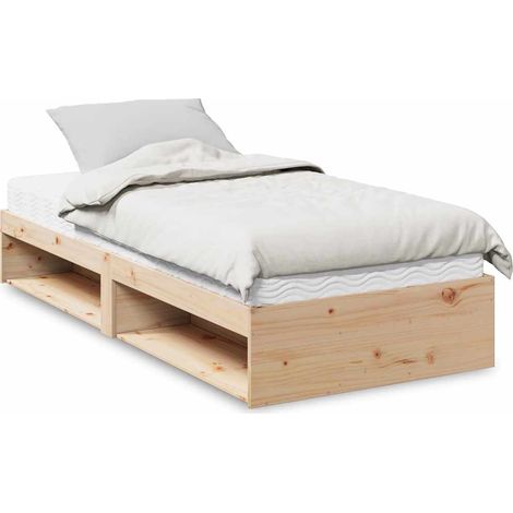 Tagesbett mit Matratze 90x190 cm Massivholz Kiefer