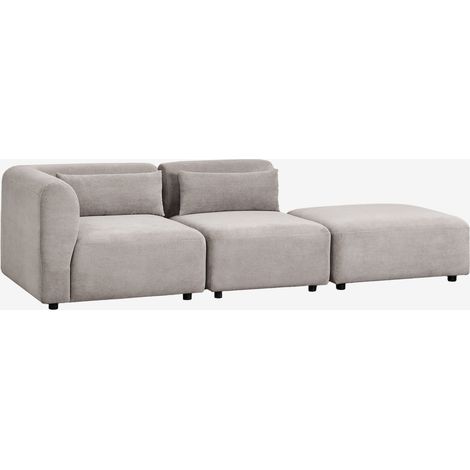 SKLUM 2-teiliges modulares Ecksofa mit Fogler-Hocker                                   