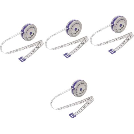NUOBESTY 4 Pièces Mesurer Rétractable pour Mensuration Portable pour Santé Couture