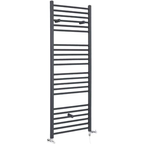 Hudson Reed Artle - Sèche-Serviettes Design Mixte Moderne Plat - Anthracite - 160 cm x 40 cm