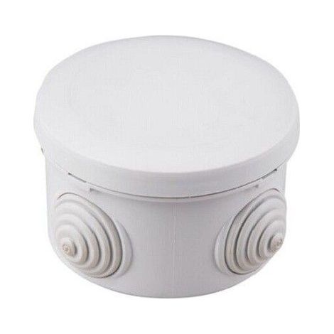 Scatola impermeabile rotonda IP55 Ø80x40mm con coperchio a pressione in termoplastico grigio GSC 000301312
