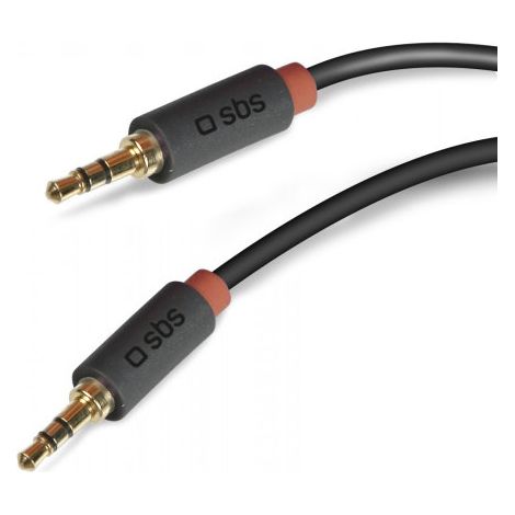 SBS TECABLE35KR Audio-Kabel 1,5 m 3.5mm Schwarz