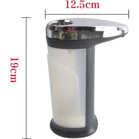 Automatischer Seifen- und Handdesinfektionsmittelspender, einstellbare Dosierung, Präzisionssensor, Absturzsicherung, 370 ml Fassungsvermögen (1/3)