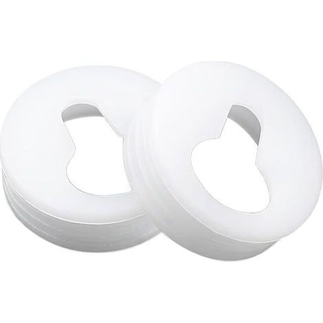 Qrity Lot de 20 cintres anti-verrouillage, clips de suspension anti-verrouillage, clips de suspension, pieds de fixation, pour suspendre un cadre photo mural, un miroir d'armoire (blanc) (1/4)