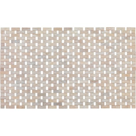 Alfombra para bañera Bamboo blanco WENKO (1/5)
