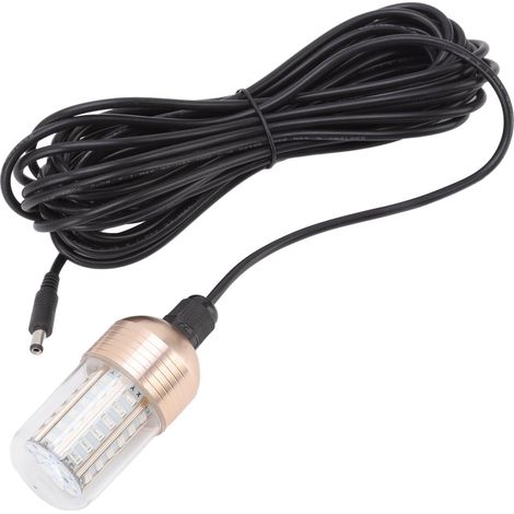Ultrahelle LED-Angellampe, 60 LEDs, 3000 lm, 30 W, IP68 wasserdicht, Unterwasser-Nachtangellampe, 12–60 V, grünes Licht (1/5)