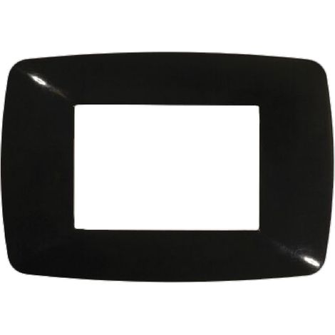 PLACCA COLORE NERO 'BRIO' 3 posti - 3203/N  - FEB